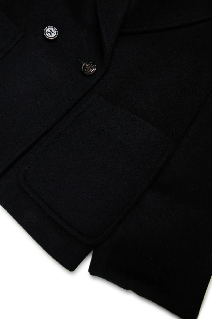Дитяче вовняне пальто MAX&Co. MAXJ35F JACKET чорний MX0229