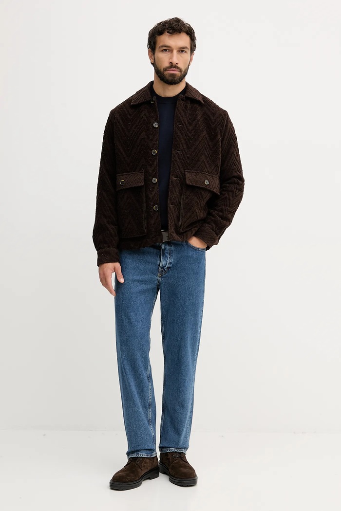 Jakna z dodatkom volne Mos Mosh LUIS 507960 rjava AW25