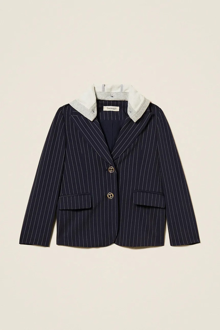 Twinset marynarka dziecięca 252GJ2040 granatowy ZW25