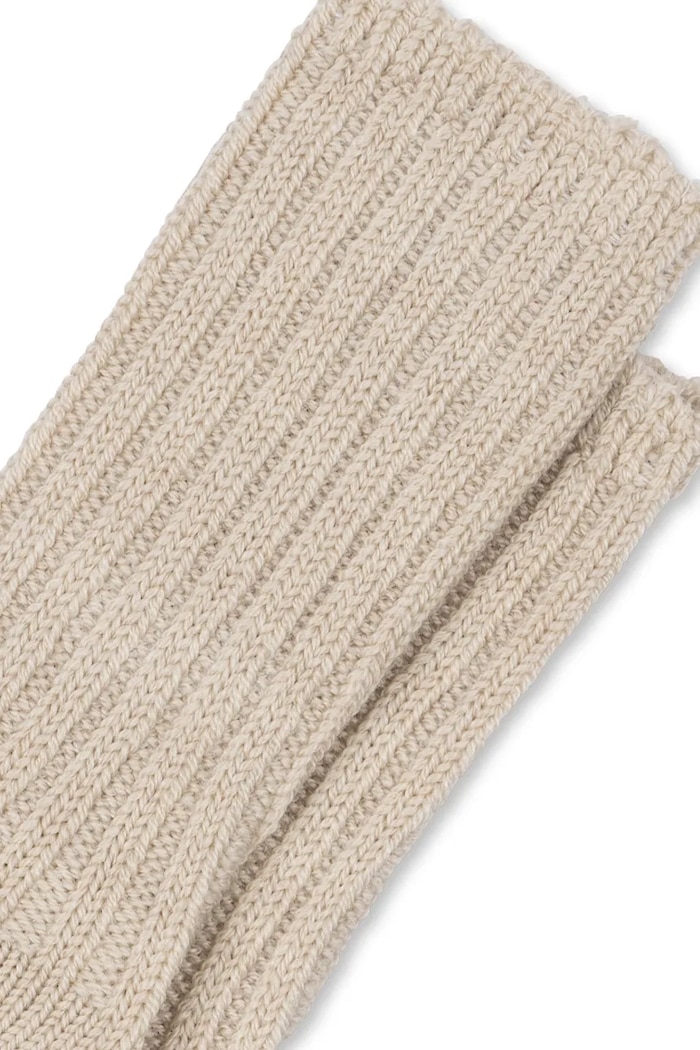 Fanga Fontana șosete de lână lână HEAVY KNITTED SOCKS FA100020 bej ZW25