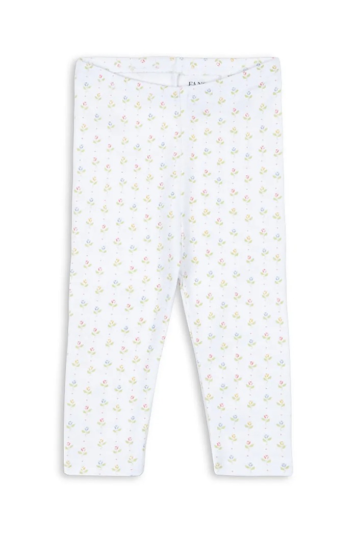 Fanga Fontana leggins din bumbac pentru bebeluși FIO PANTS OCS bumbac alb FA100055