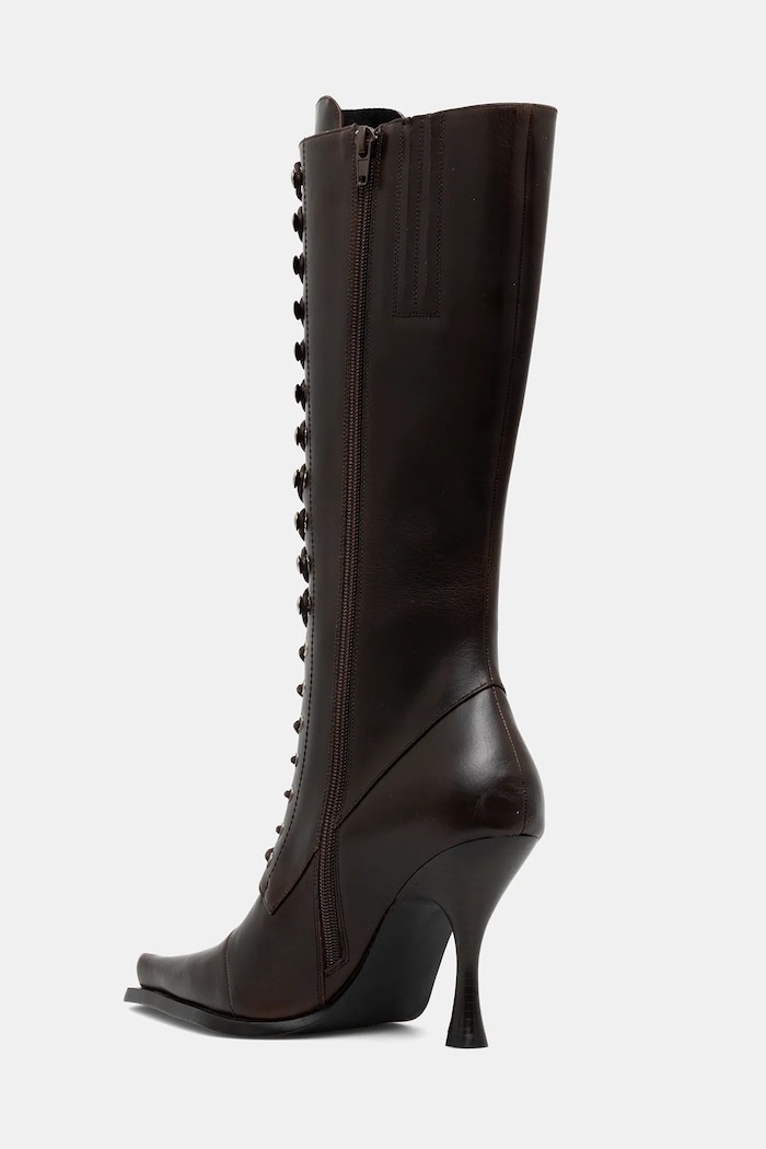 Scarpe Jeffrey Campbell stivali in pelle LANI-2 JCD.218.6.01 marrone