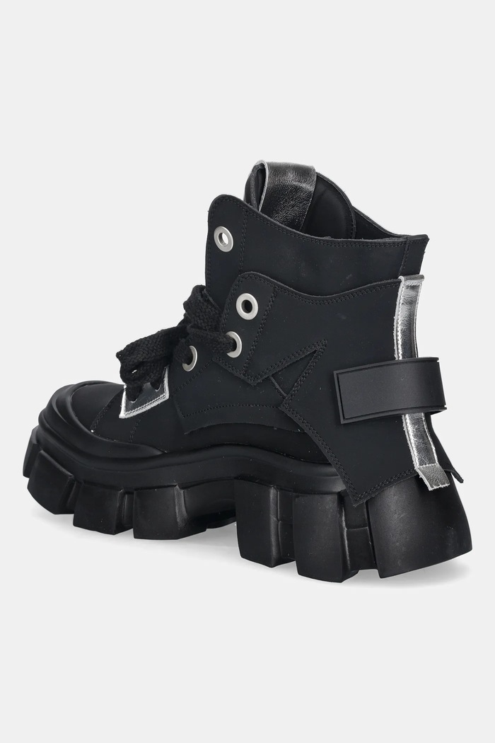 Boty Goe Kožené workery GOE SS2N4054.BLACK černá