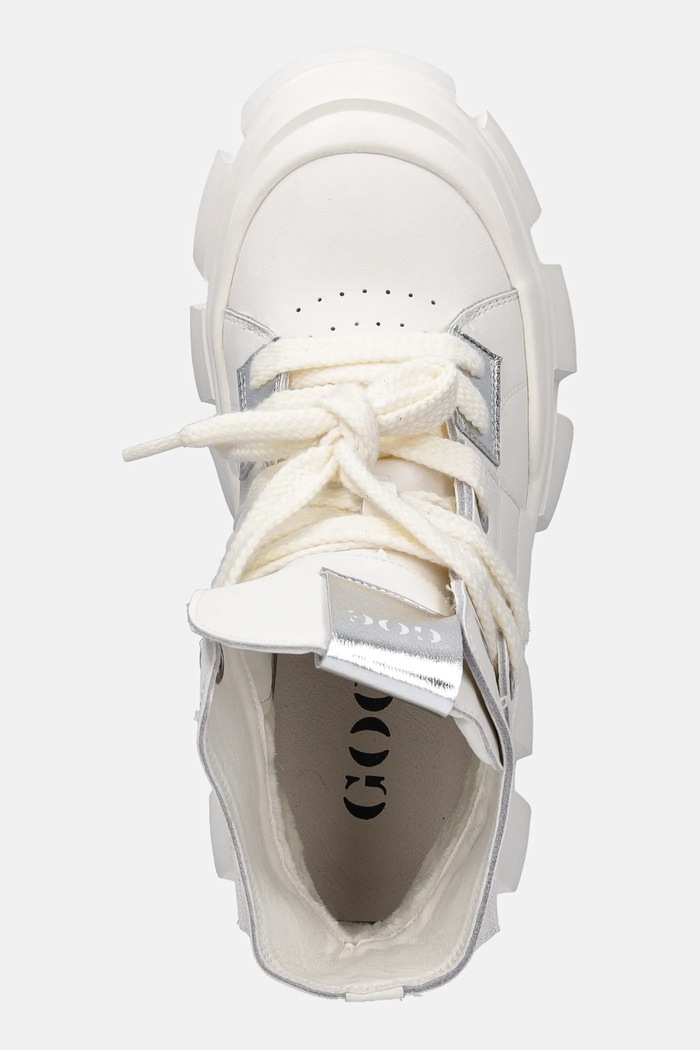 Kožené workery GOE béžová SS2N4055.WHITE