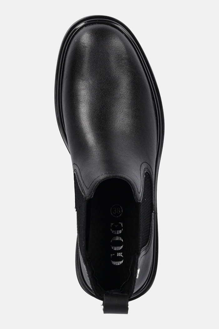 Kožené topánky chelsea GOE čierna SS2N4104.BLACK
