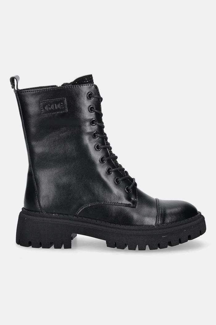 Kožené workery GOE SS2N4121.BLACK čierna ZW25