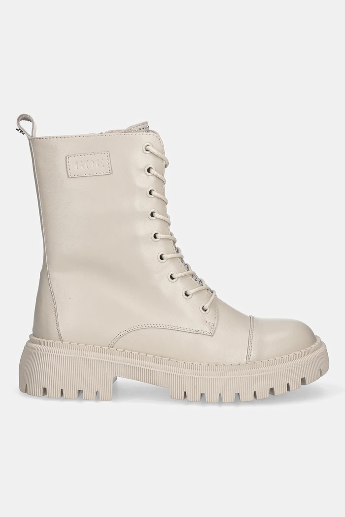 Kožené workery GOE SS2N4122.BEIGE béžová ZW25