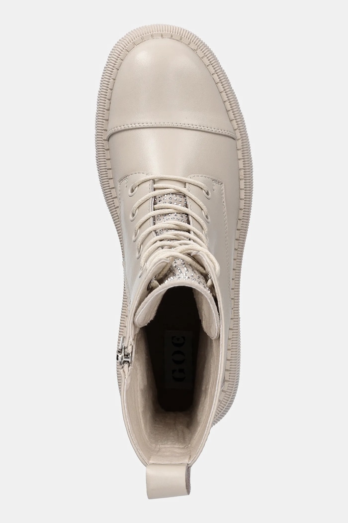 Kožené workery GOE béžová SS2N4122.BEIGE