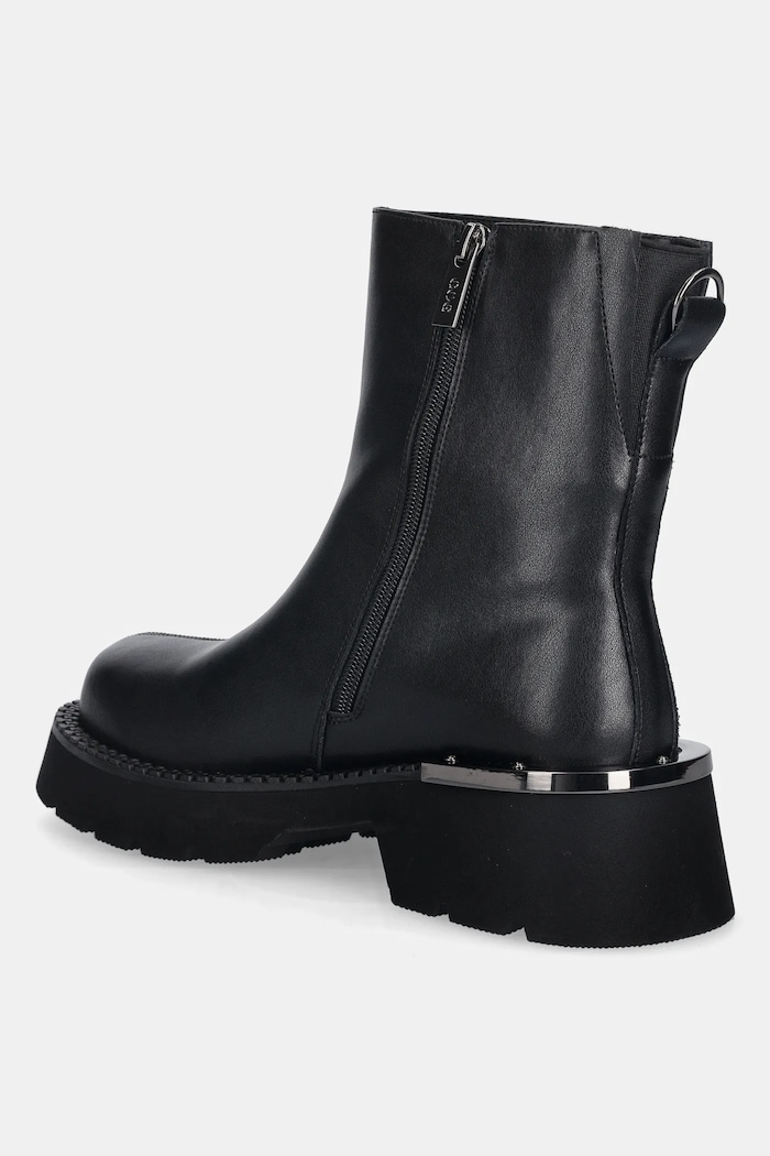 Obuv Kožené členkové topánky GOE SS2N4143.BLACK čierna
