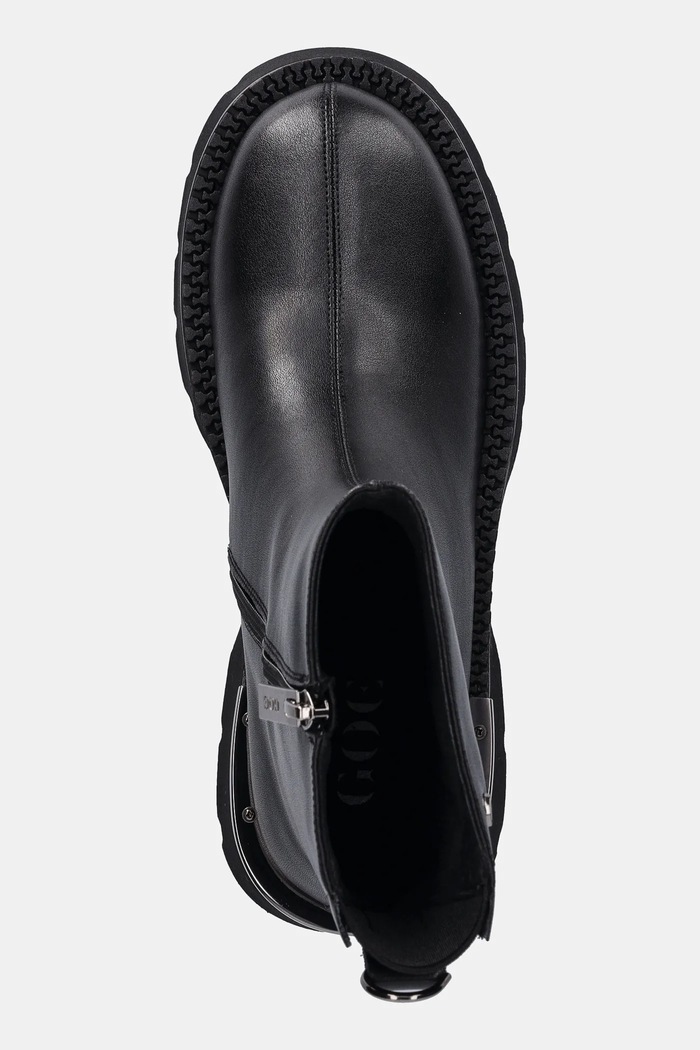 Kožené členkové topánky GOE čierna SS2N4143.BLACK