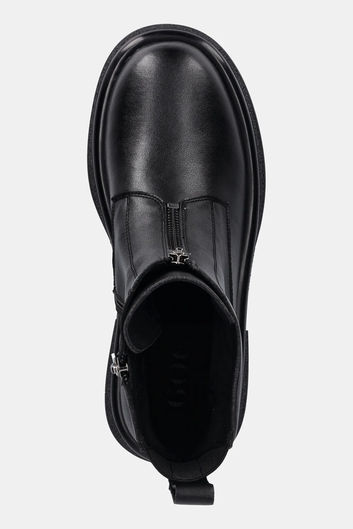 Kožené členkové topánky GOE čierna SS2N4145.BLACK