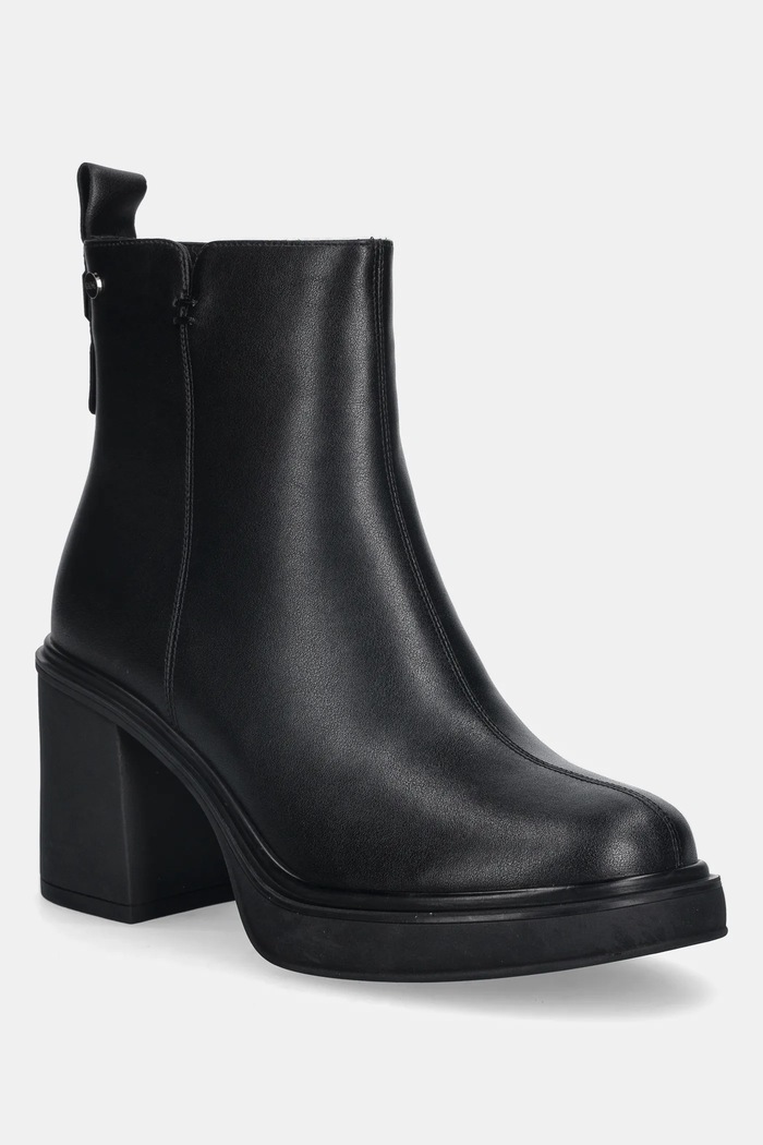 GOE cizme de piele peste 8 cm negru SS2N4154.BLACK