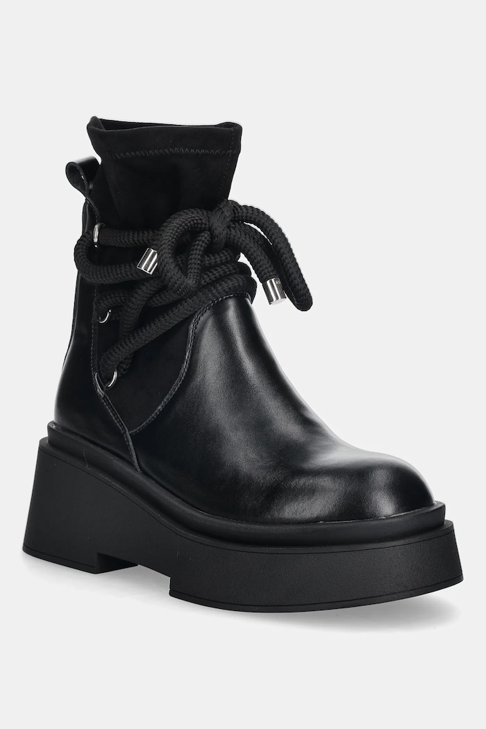 Členkové topánky GOE textilný čierna SS2N4132.BLACK