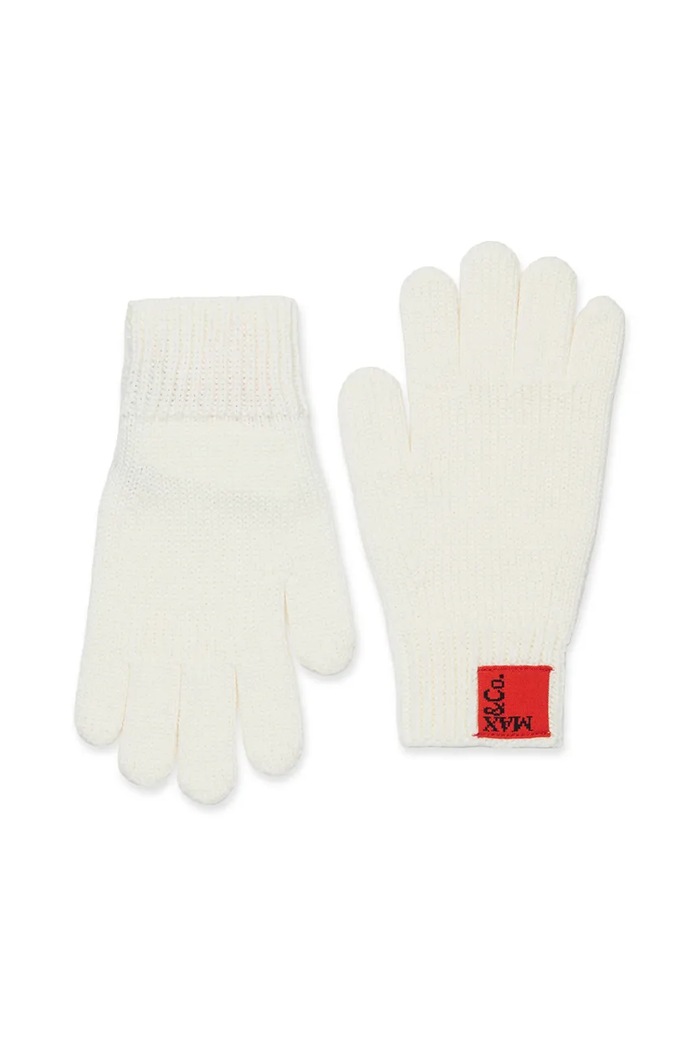 Max&Co. Rękawiczki z dodatkiem wełny dziecięce MAXN2F GLOVE biały MX0243.MX048
