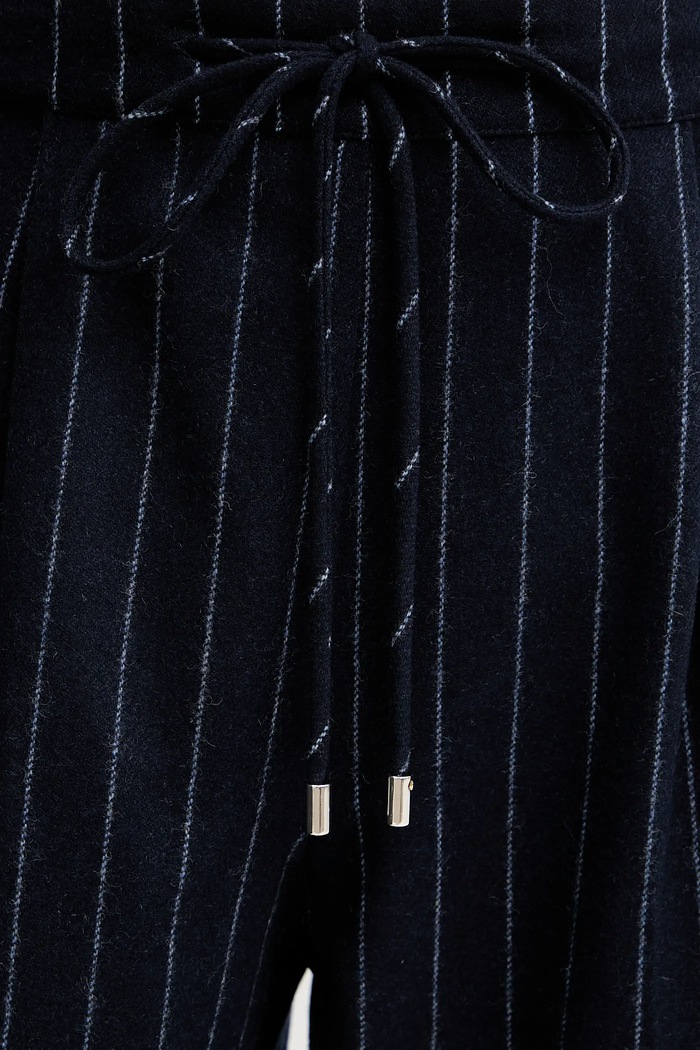 Liviana Conti pantaloni bleumarin F5WL32