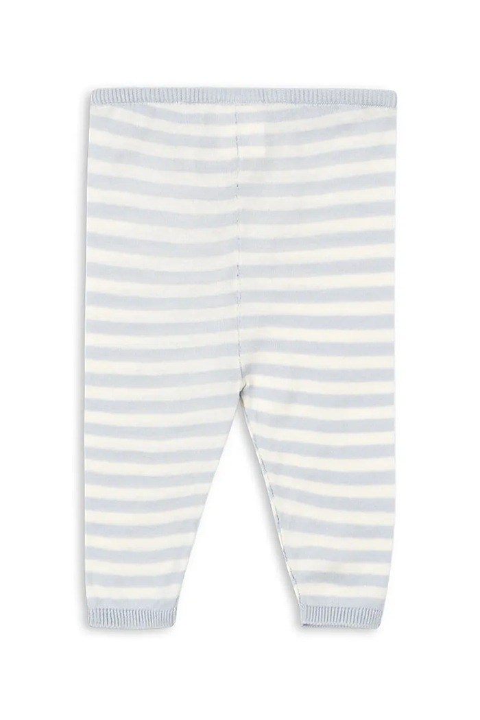 Fanga Fontana Pantaloni in cotone neonati VENTI KNIT PANTS GOTS FA100014 blu ZW25
