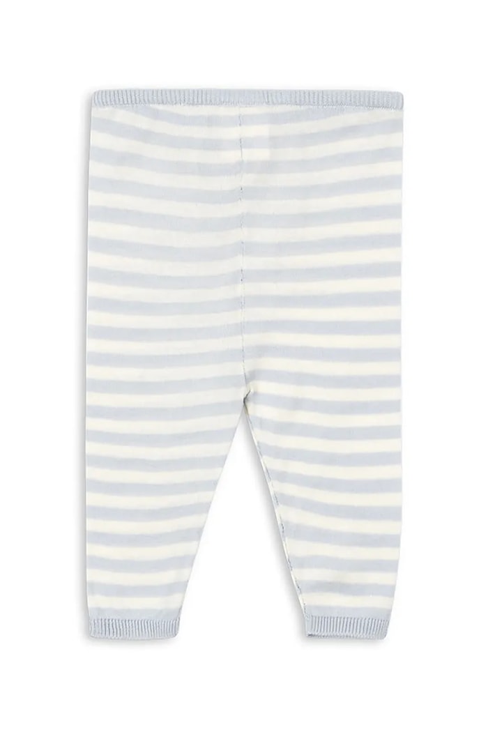 Fanga Fontana Pantaloni in cotone neonati VENTI KNIT PANTS GOTS FA100014 blu ZW25
