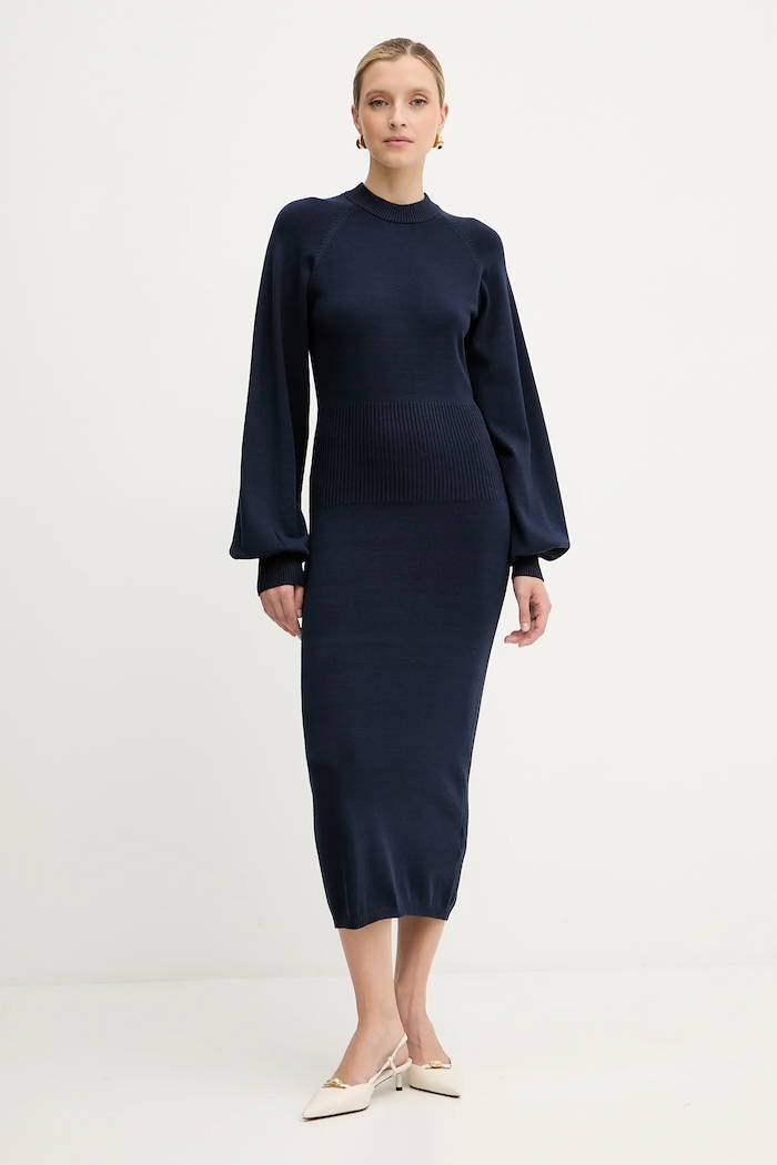 Silvian Heach vestito AMARAT maxi blu navy GPA25257VE