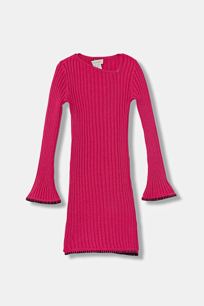 Twinset rochie fete 252GJ3093 roz ZW25