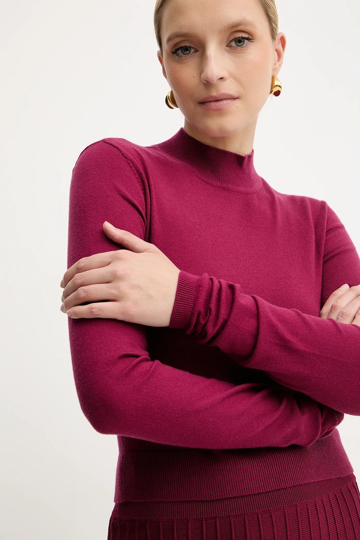 Svetr Silvian Heach LOLA burgundské GPA25554LU