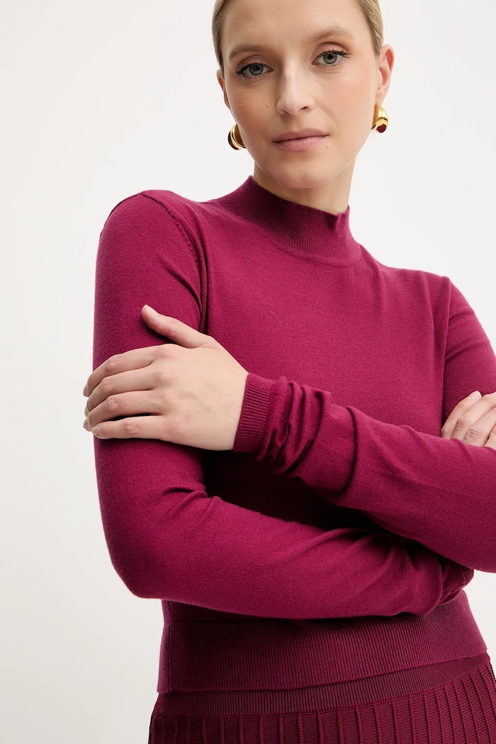 Svetr Silvian Heach LOLA burgundské GPA25554LU
