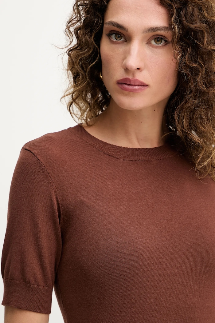 Odzież Silvian Heach t-shirt ATLAM GPA25040MA brązowy