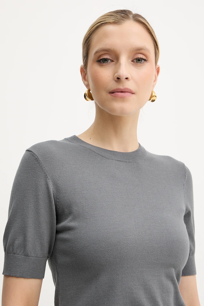Silvian Heach t-shirt ATLAM szary GPA25040MA