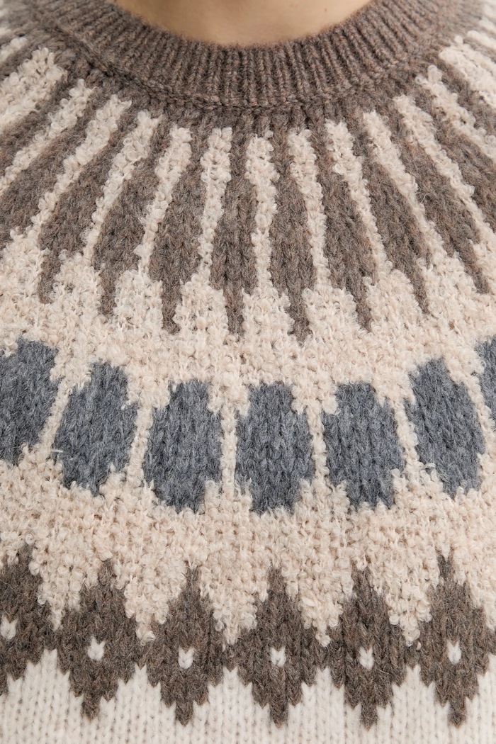 Marc O'Polo sweter z dodatkiem wełny 510610260225 beżowy
