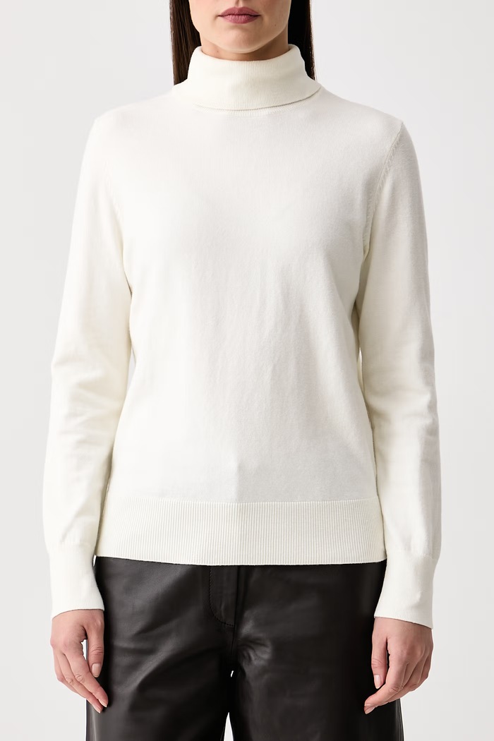 Sweter damski z bawełną Marc O'Polo 5000007462 beżowy