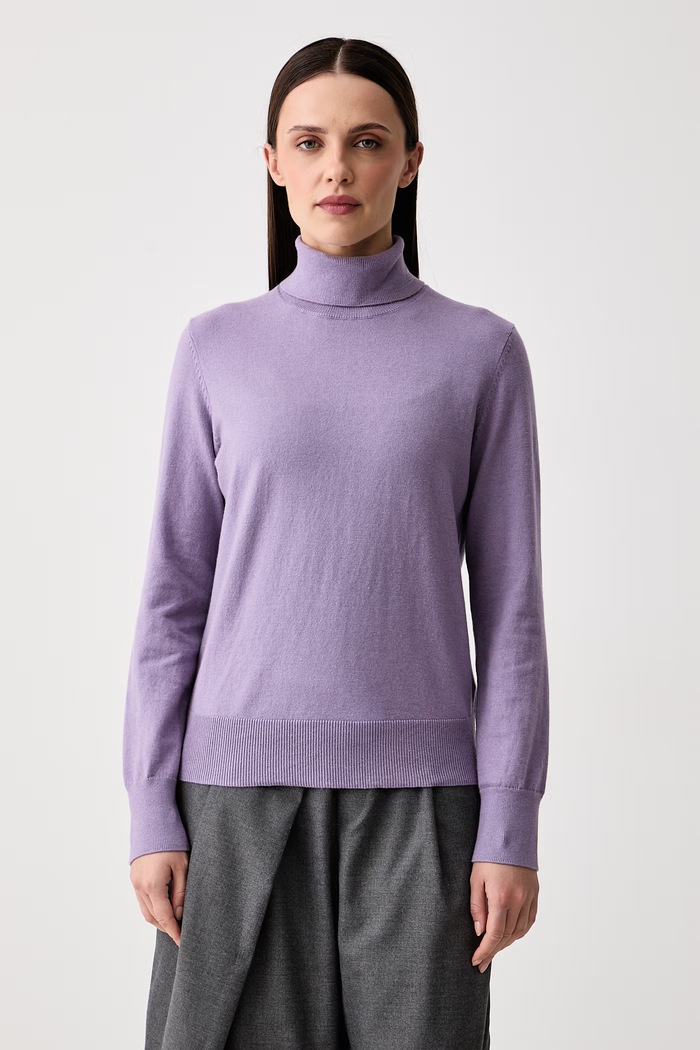 Marc O'Polo Sweter damski z bawełną fioletowy 5000007462