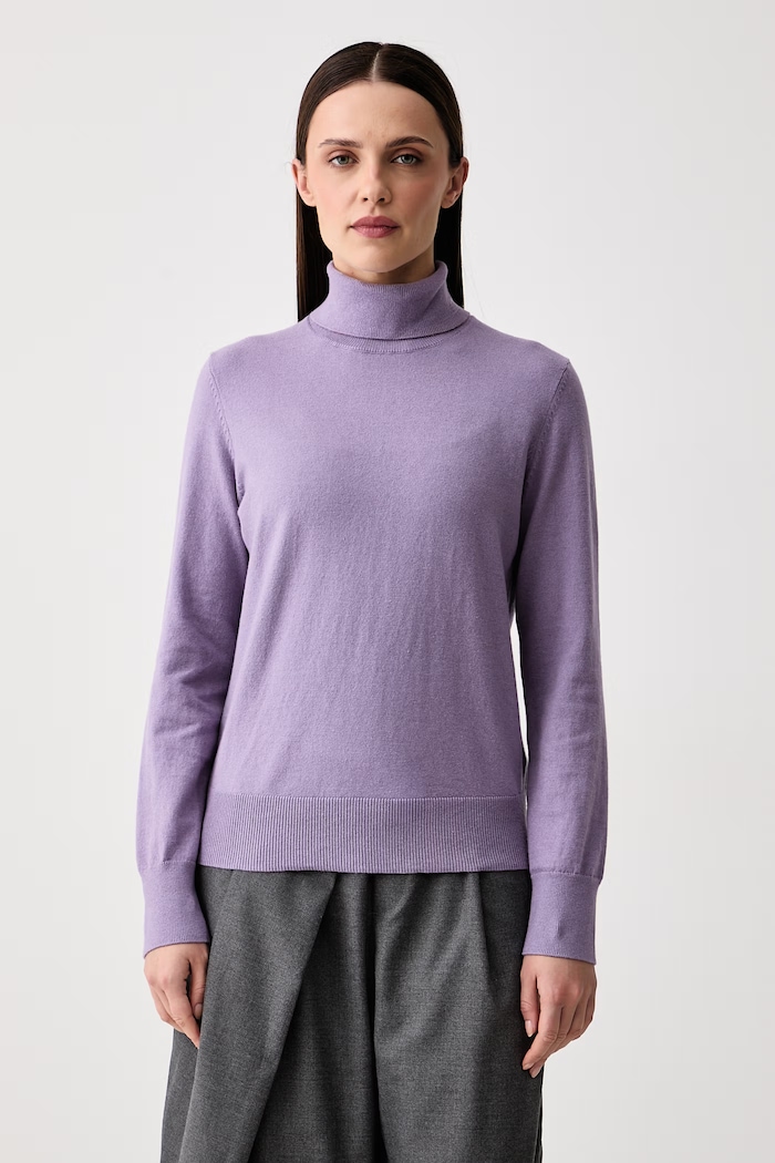 Marc O'Polo Sweter damski z bawełną fioletowy 5000007462