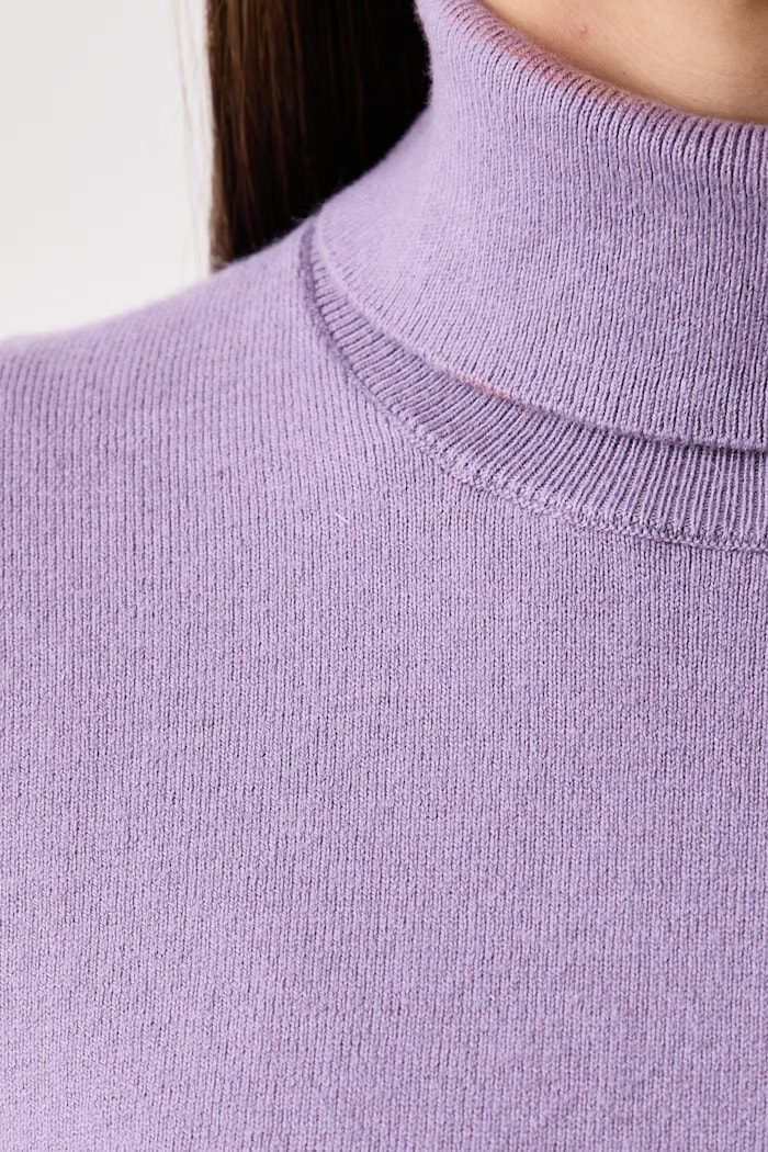 Sweter damski z bawełną Marc O'Polo fioletowy 5000007462