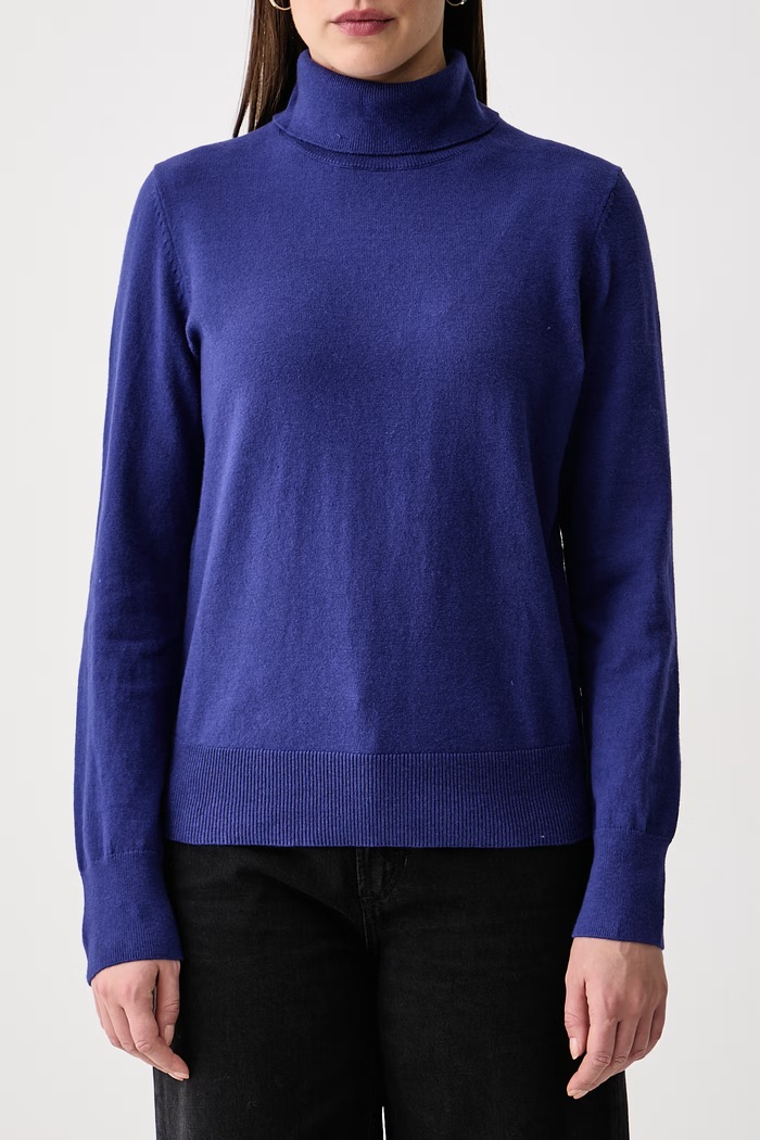 Sweter damski z bawełną Marc O'Polo 5000007462 fioletowy