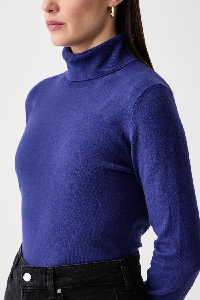 Sweter damski z bawełną Marc O'Polo fioletowy 5000007462