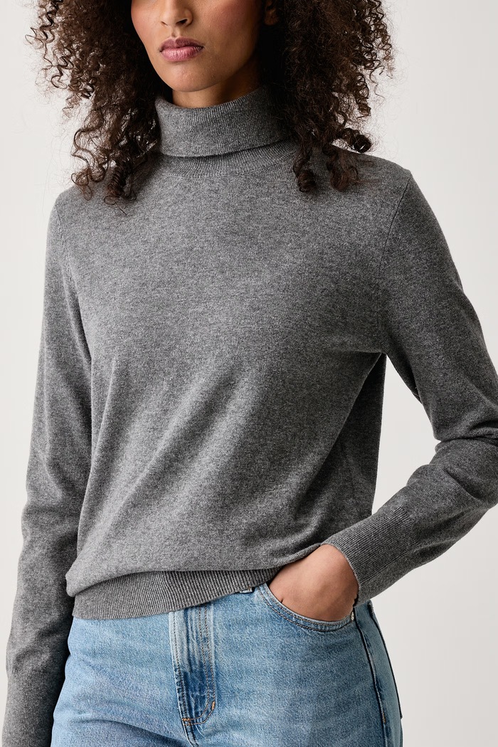 Sweter damski z bawełną Marc O'Polo 5000007462 szary