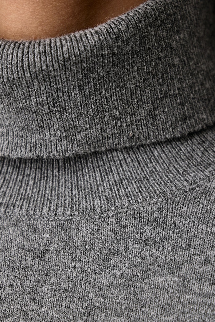 Sweter damski z bawełną Marc O'Polo szary 5000007462