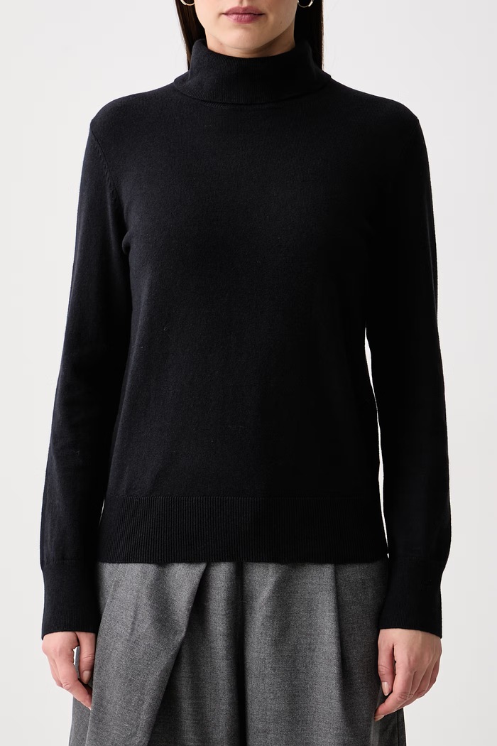 Sweter damski z bawełną Marc O'Polo 5000007462 czarny