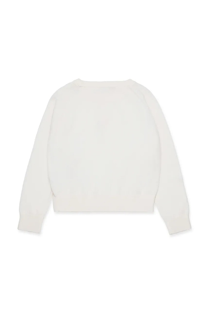 Детски вълнен пуловер MAX&Co. MAXK1F KNITWEAR MX0003 бял ZW25