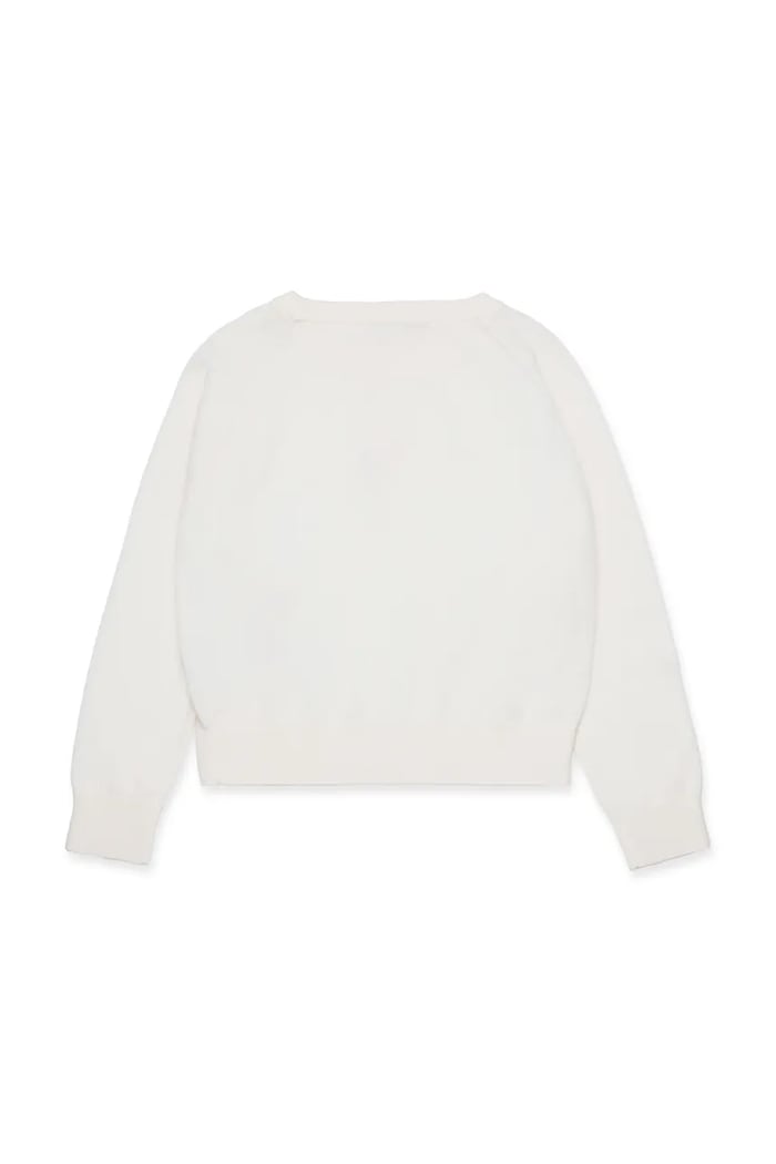 Детски вълнен пуловер MAX&Co. MAXK1F KNITWEAR MX0003 бял ZW25