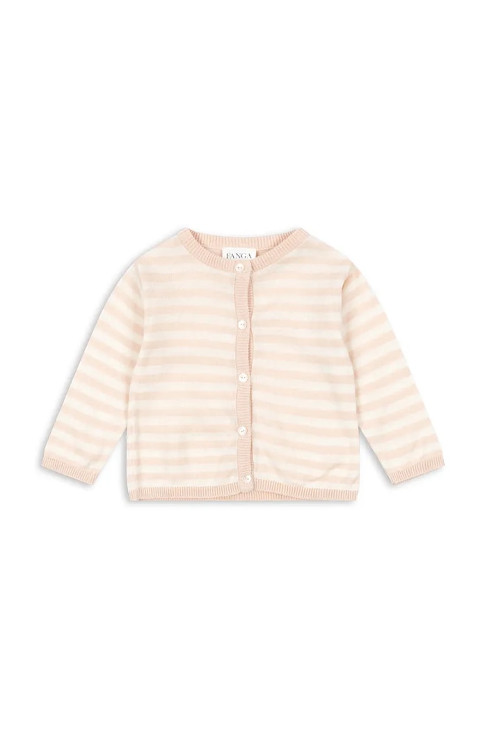 Fanga Fontana cardigan bebe VENTI KNIT CARDIGAN GOTS cu modele bej FA100058