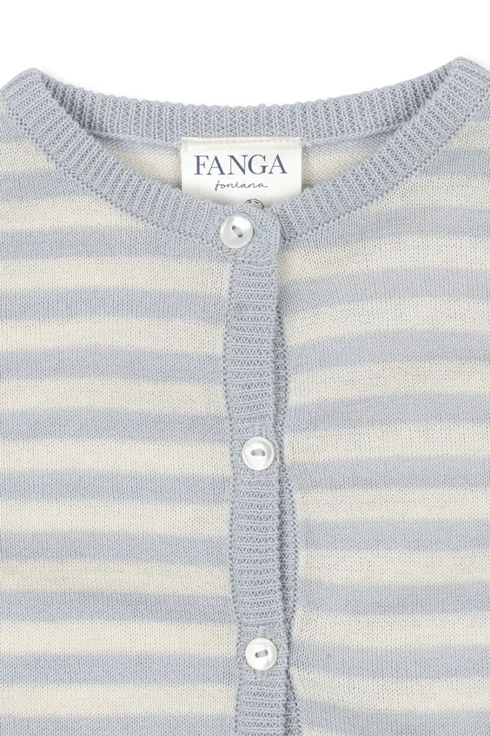 Chlapec Fanga Fontana Kardigán pre bábätká Fanga Fontana VENTI KNIT CARDIGAN GOTS FA100058 modrá