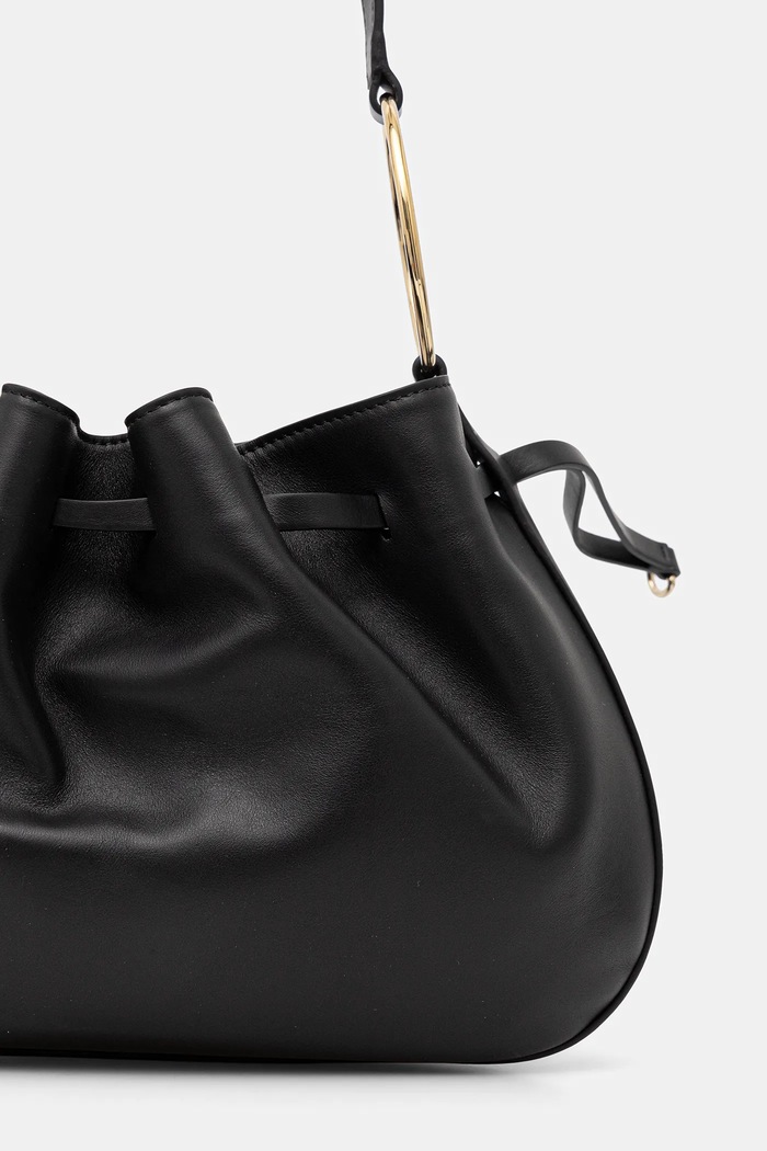 Accesorii Liviana Conti poșetă de piele A5WA01 negru