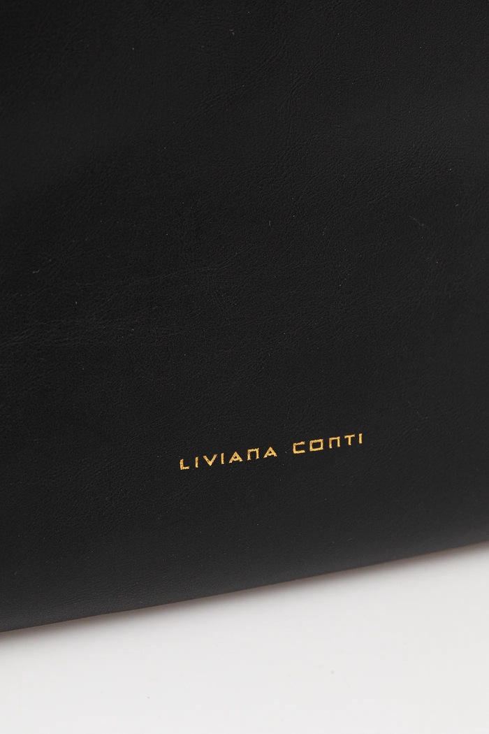 Usnjena torbica Liviana Conti črna A5WA64