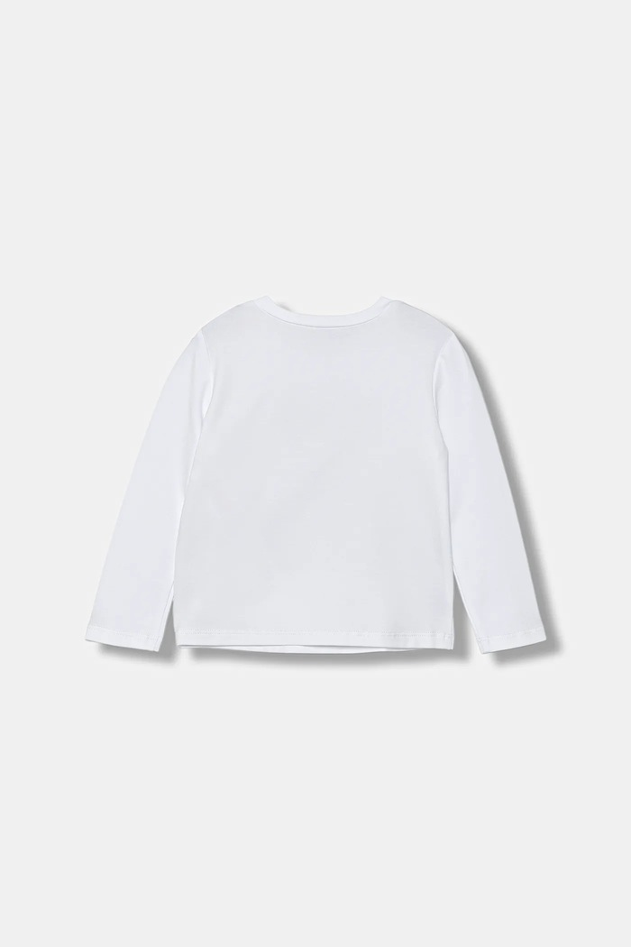 Twinset longsleeve dziecięcy 252GB2036 biały ZW25
