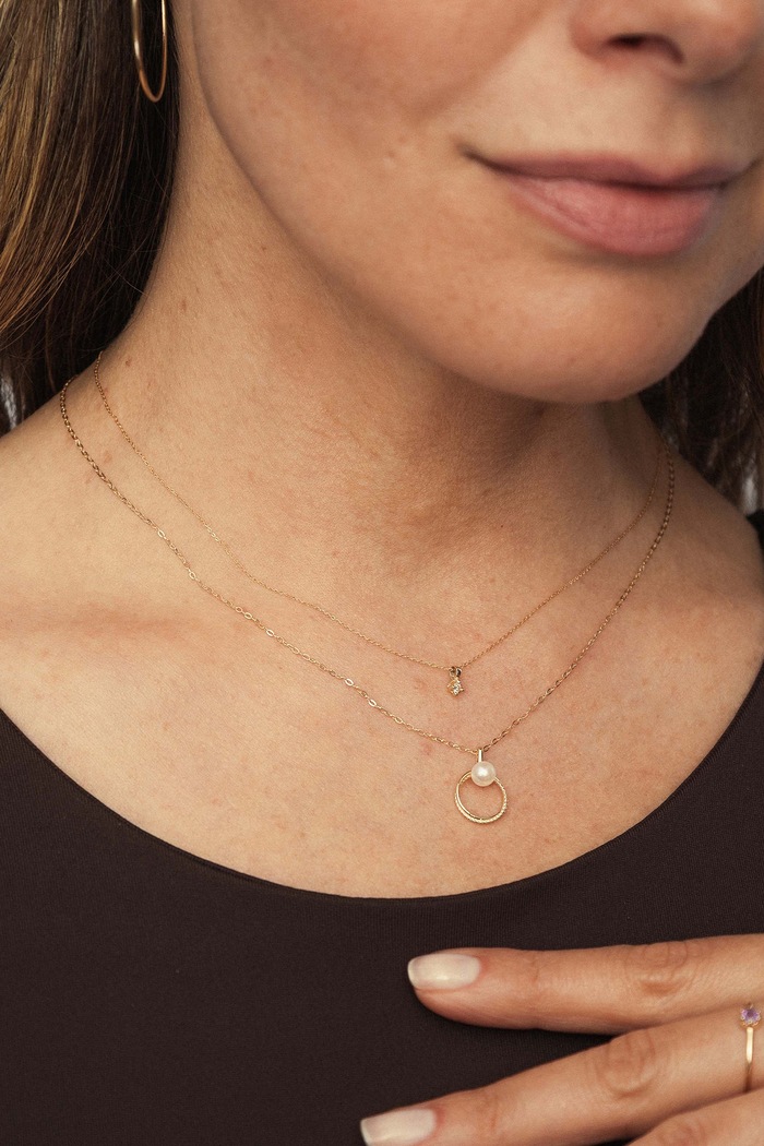 Naszyjnik z zawieszką damski złoty diamentowy DIAMONDS ANIA KRUK ZALND1732 złoty