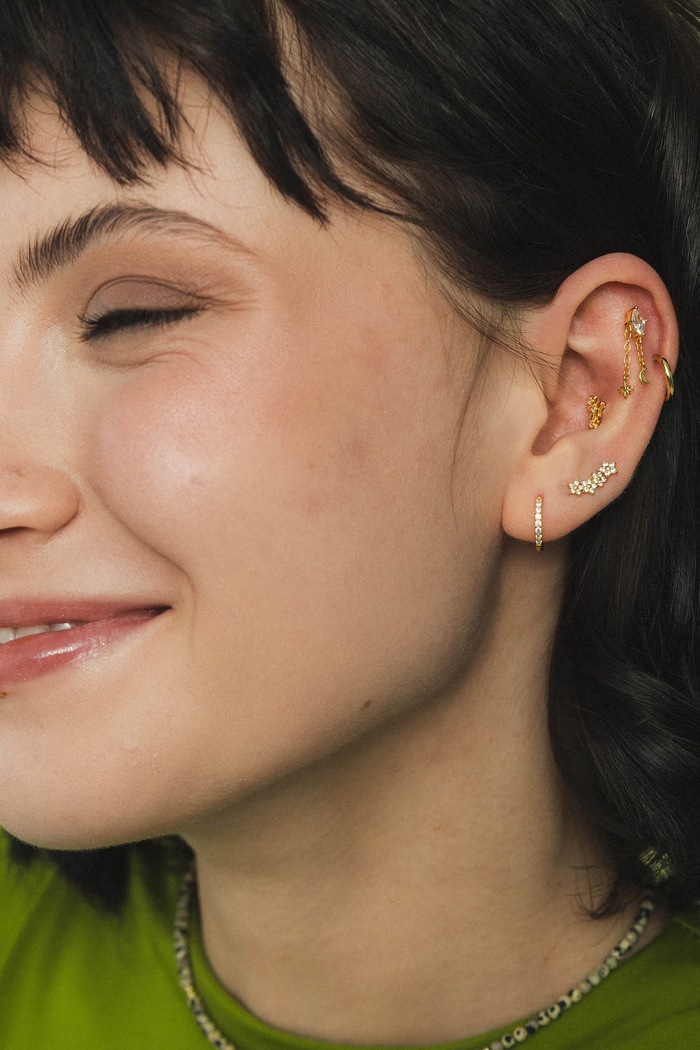 Akcesoria ANIA KRUK Kolczyk do piercingu damski złoty SOFT ZALKZ1790 złoty