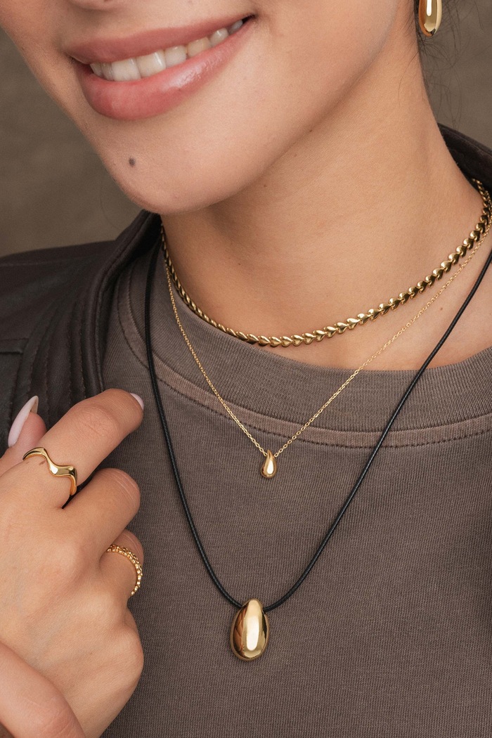 Choker damski ze srebra pozłacanego VINTAGE ANIA KRUK SMINS0940Z złoty
