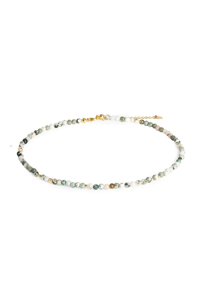 ANIA KRUK Choker dámský pozlacený stříbrný achát SUMMER zlatá SAKNN3649Z