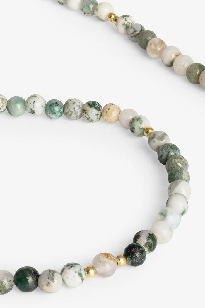 ANIA KRUK Choker dámský pozlacený stříbrný achát SUMMER SAKNN3649Z zlatá ZW26