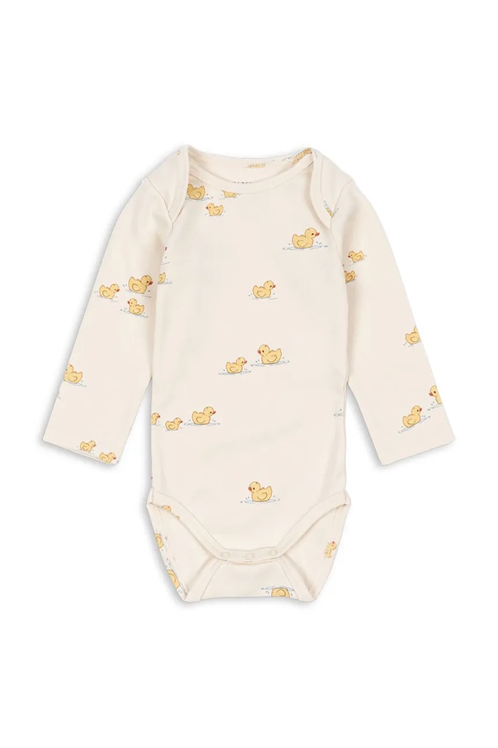 Fanga Fontana body za bebe s pamukom BELLO LS BODY OCS bež FA100091